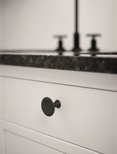 Bell - Concave Round Knob | Brown, Grey, Inox or Black | Aspin Collins