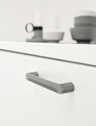 Metro - Perforated Texture Bar Handle | Brushed Anthracite or Inox Look | Aspin Collins 