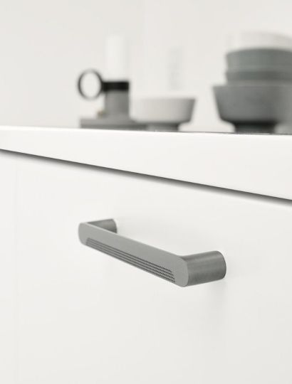 Metro - Perforated Texture Bar Handle | Brushed Anthracite or Inox Look | Aspin Collins 