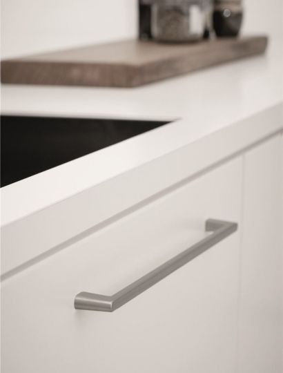 Diner - Slim D-Shaped Handle | Brushed Anthracite or Inox Look | Aspin Collins