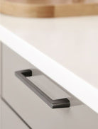 Diner - Slim D-Shaped Handle | Brushed Anthracite or Inox Look | Aspin Collins