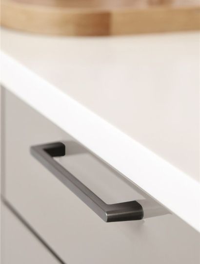 Diner - Slim D-Shaped Handle | Brushed Anthracite or Inox Look | Aspin Collins