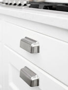 Port Cup - Modern Rectangular Cup Pull | Brown, Grey, Inox Look | Aspin Collins