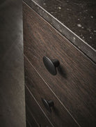 Dome - Egg Shaped Sculptural Knob | Brass, Inox or Black | Aspin Collins