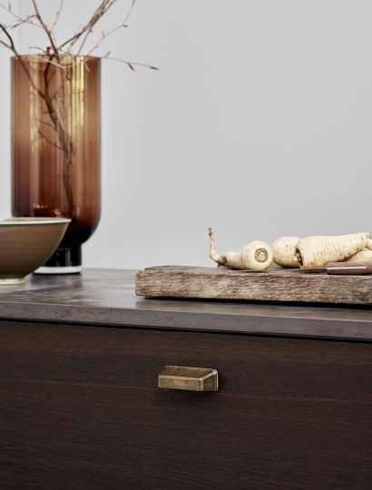 Equester - Horseshoe Nail Handle & Cup | Brass, Nickel or Black | Aspin Collins