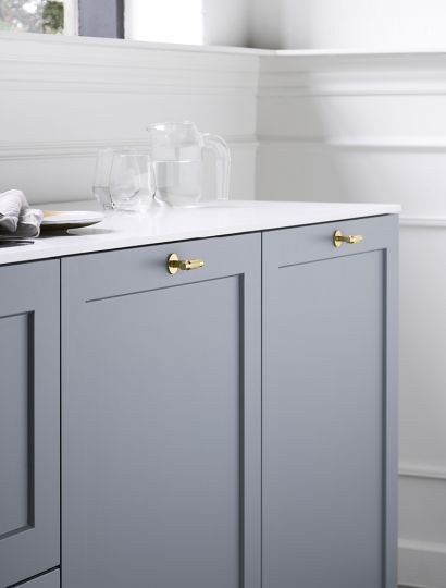 Manor 2 - Knurled Diamond Handle & T-Knob | Brass, Gold, Inox or Black | Aspin Collins 