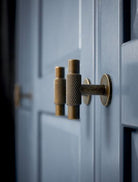 Manor 2 - Knurled Diamond Handle & T-Knob | Brass, Gold, Inox or Black | Aspin Collins 