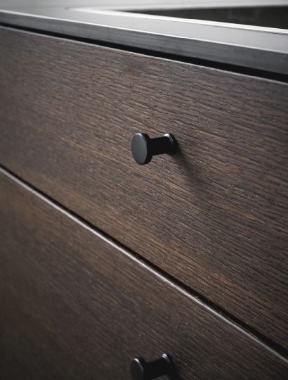 Gate - Blacksmith Forged Bar Handle & Knob | Brass, Inox or Black | Aspin Collins