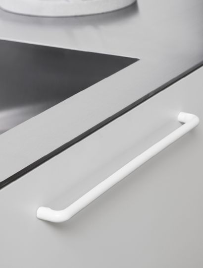 Carve - Sculptural Cutout Bar Handle | Anthracite, Black or White | Aspin Collins