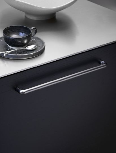 Carve - Sculptural Cutout Bar Handle | Anthracite, Black or White | Aspin Collins