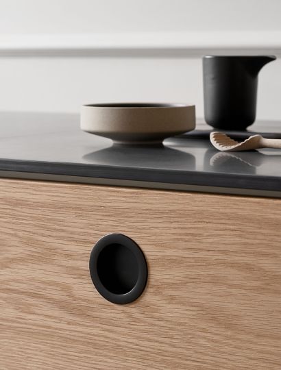 Tub - Straight or Round Inset Pull | Inox Look or Matt Black | Aspin Collins