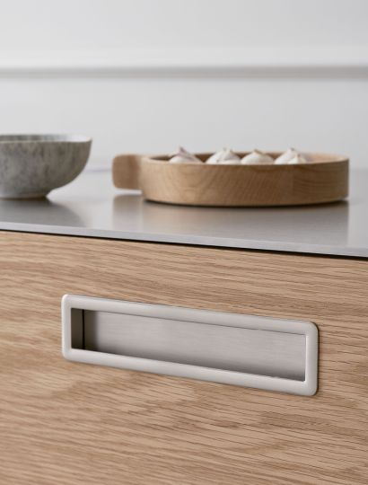 Tub - Straight or Round Inset Pull | Inox Look or Matt Black | Aspin Collins