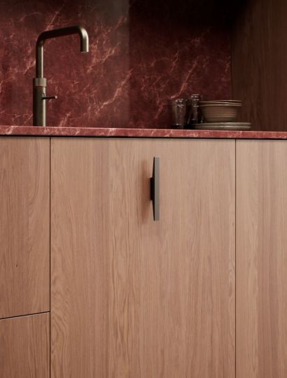 Facet - Prisma Angled Bar Handle | Matt Black, Brass & Bronze | Aspin Collins