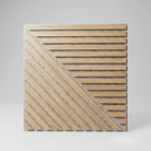 Kirra - Oak Mix Square Slat Wall Panels | Grey Felt Backing (Set of 6) | Aspin Collins