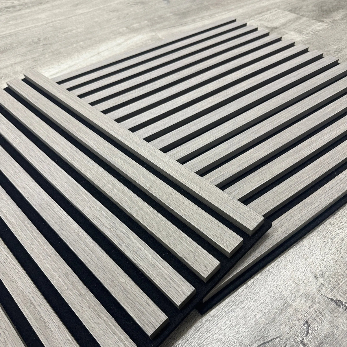 Briksdal - Square Acoustic Slat Wall Panels (Set of 4) | Aspin Collins