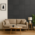 Briksdal - Square Acoustic Slat Wall Panels (Set of 4) | Aspin Collins