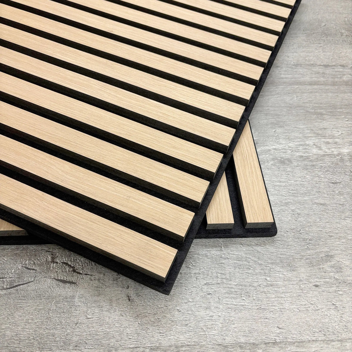 Briksdal - Square Acoustic Slat Wall Panels (Set of 4) | Aspin Collins