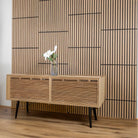 Briksdal - Square Acoustic Slat Wall Panels (Set of 4) | Aspin Collins
