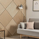 Briksdal - Square Acoustic Slat Wall Panels (Set of 4) | Aspin Collins