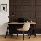 Briksdal - Square Acoustic Slat Wall Panels (Set of 4) | Aspin Collins