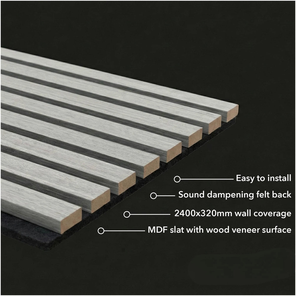 Askeholm - Three-Sided Acoustic Wood Veneer Wall Panels (Set Of 2) | Aspin Collins