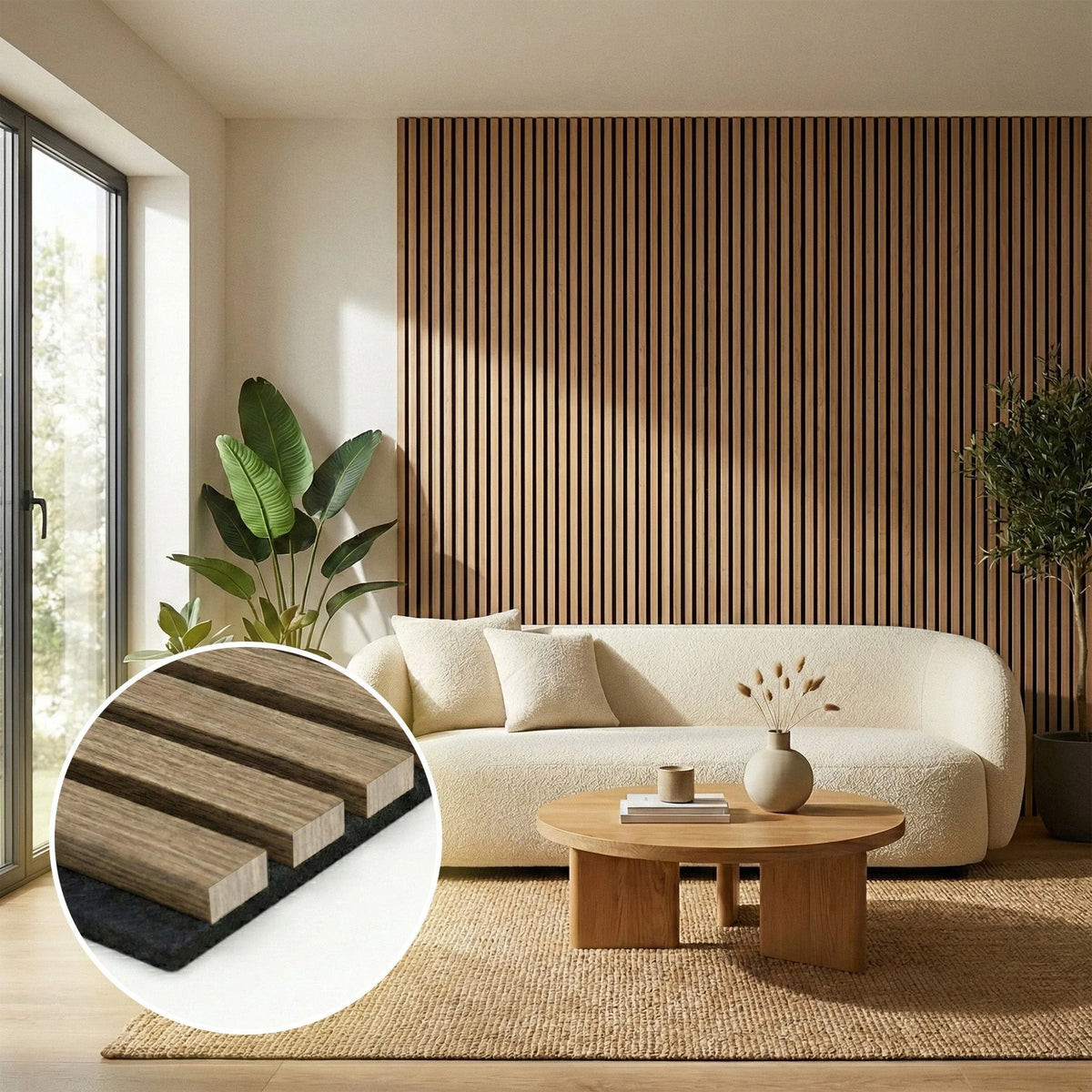 Askeholm - Three-Sided Acoustic Wood Veneer Wall Panels (Set Of 2) | Aspin Collins