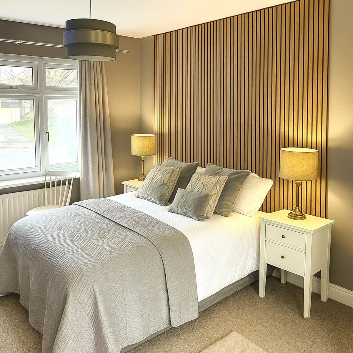 Hjelm - Front-Facing Acoustic Slat Wall Panels (Set Of 2) | Apsin Collins