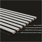 Hjelm - Front-Facing Acoustic Slat Wall Panels (Set Of 2) | Apsin Collins