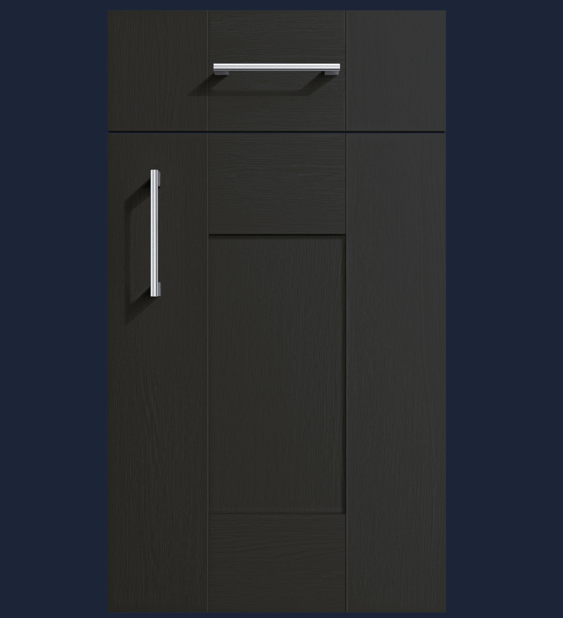 Anthracite | Woodgrain Shaker Kitchen Doors | Aspin Collins