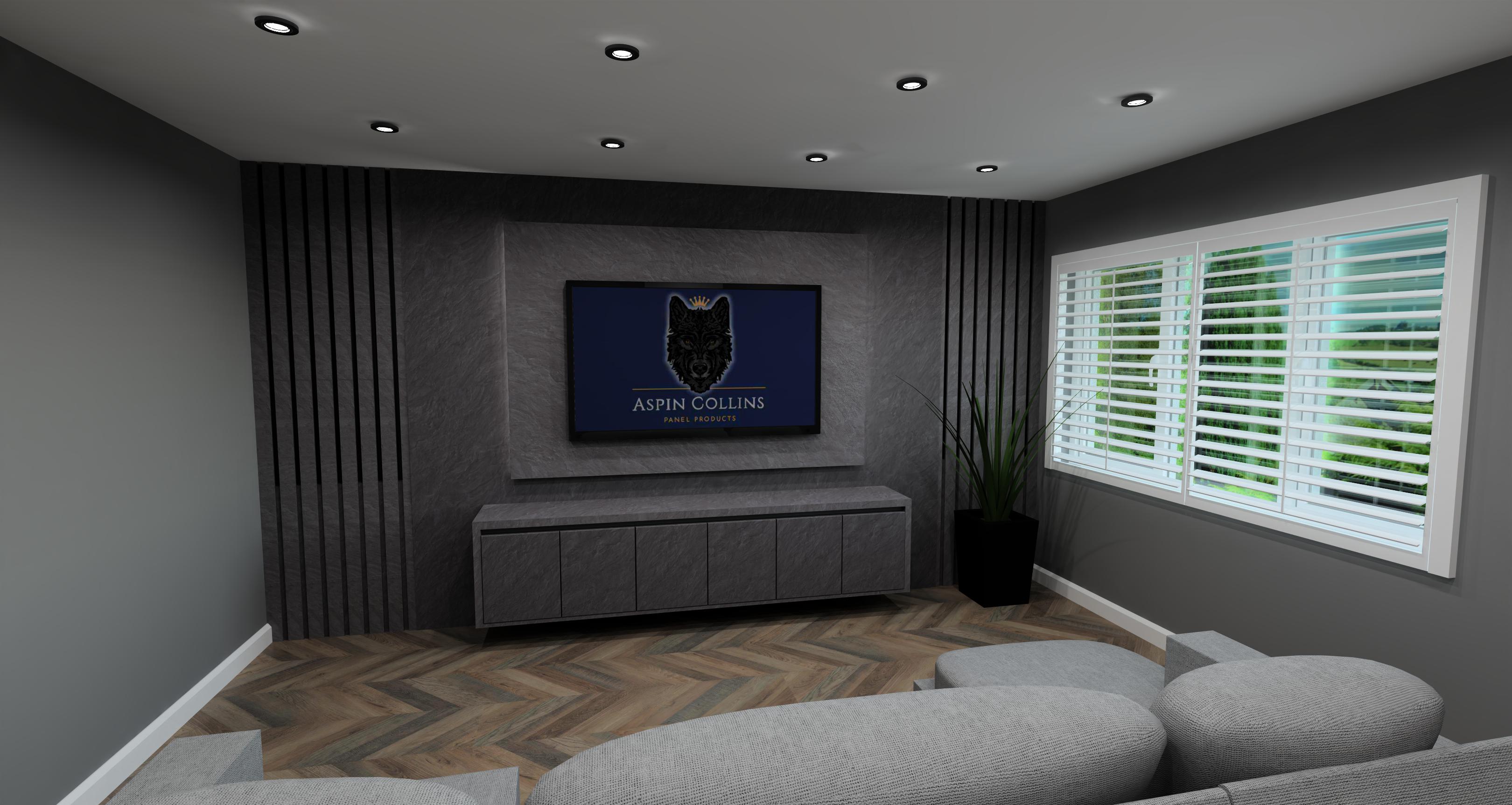 Media Wall - Urban Elegance Series - Aspin Collins