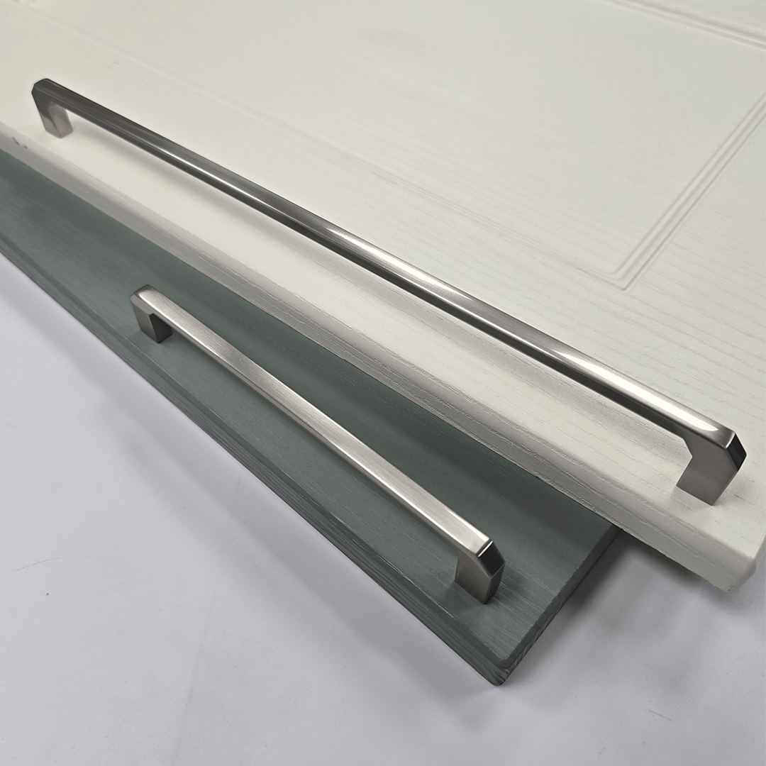 Kinloch D-Shape Cabinet Handle | Brushed Nickel | Aspin Collins