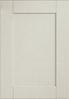 Wide Frame Solid Wood Shaker Drawer Fronts | Porcelain | Aspin Collins