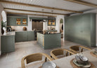 Reed Green | Wide Frame Solid Wood Shaker Kitchen Door | Aspin Collins