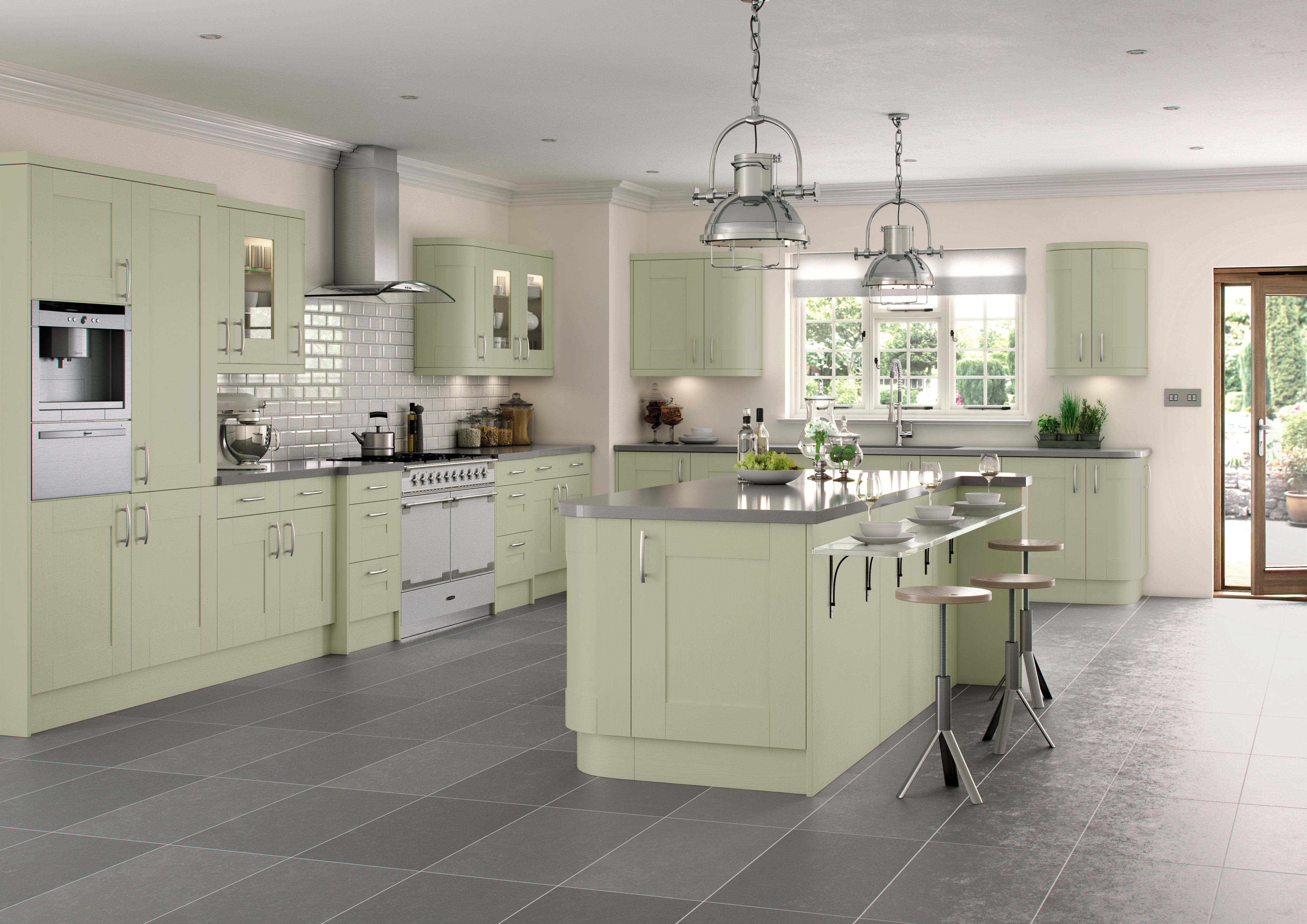 Woodgrain Finishing Components | Sage Green | Aspin Collins