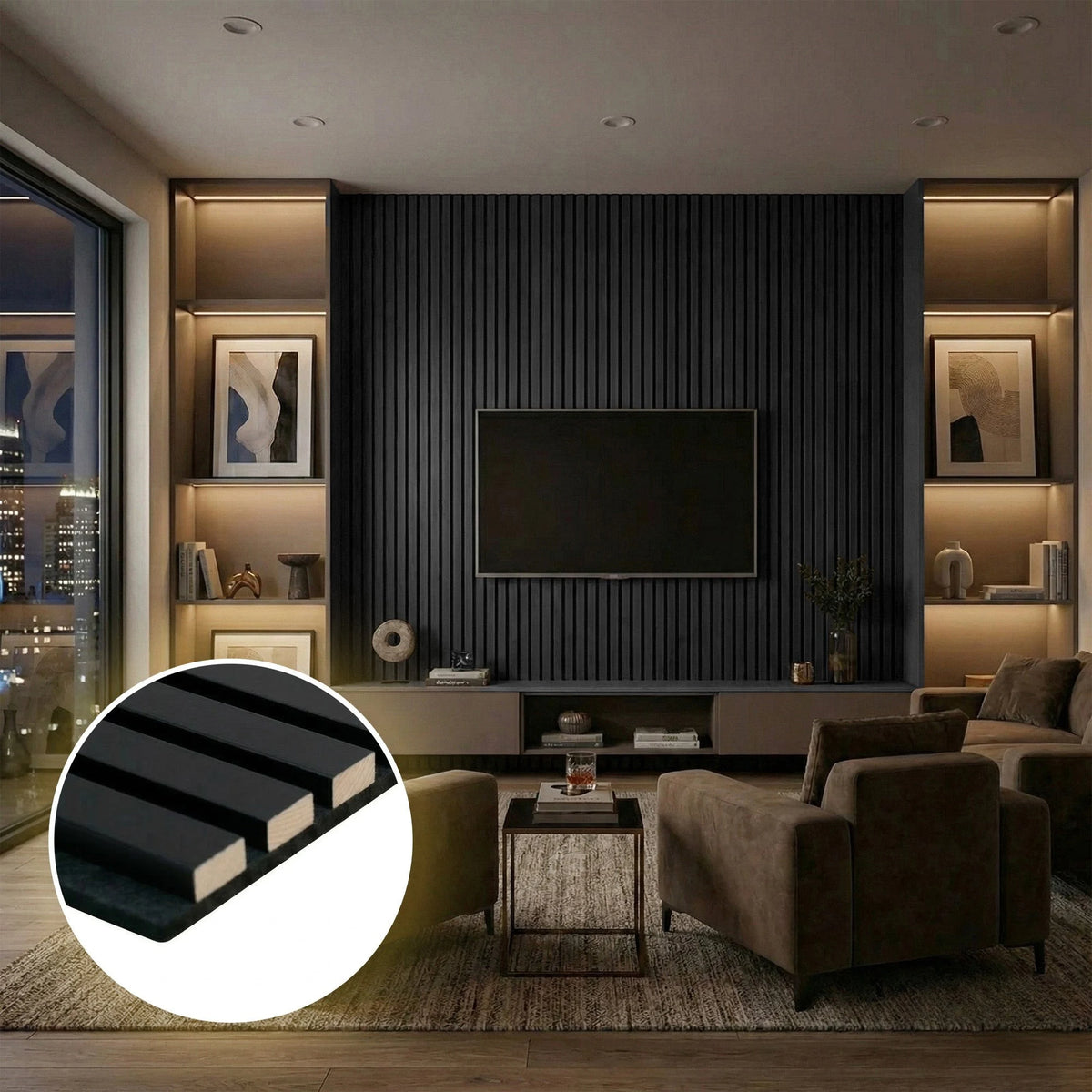 Torshavn - Standard Slat Colour Acoustic Wall Panels (Set of 2) | Aspin Collins