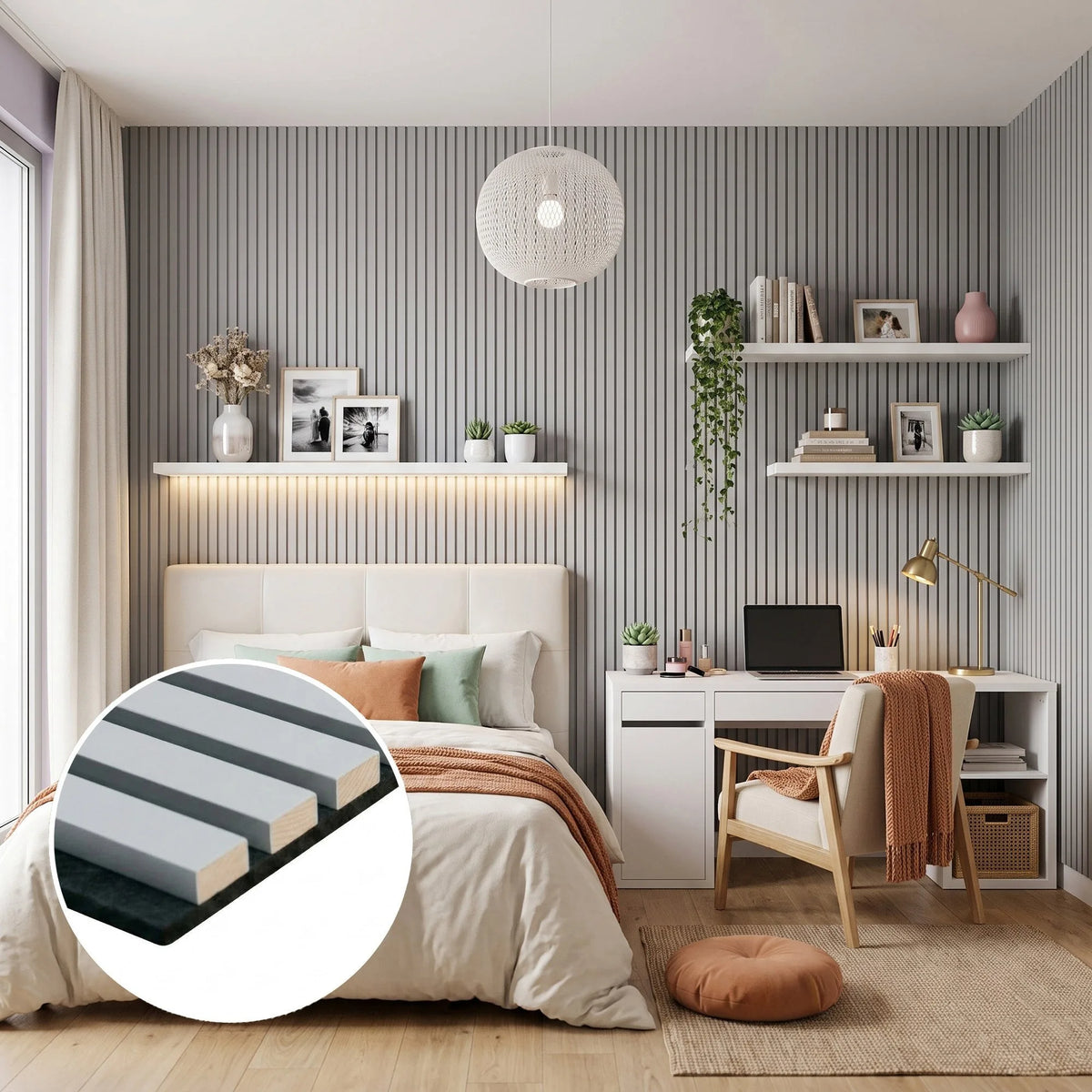 Torshavn - Standard Slat Colour Acoustic Wall Panels (Set of 2) | Aspin Collins