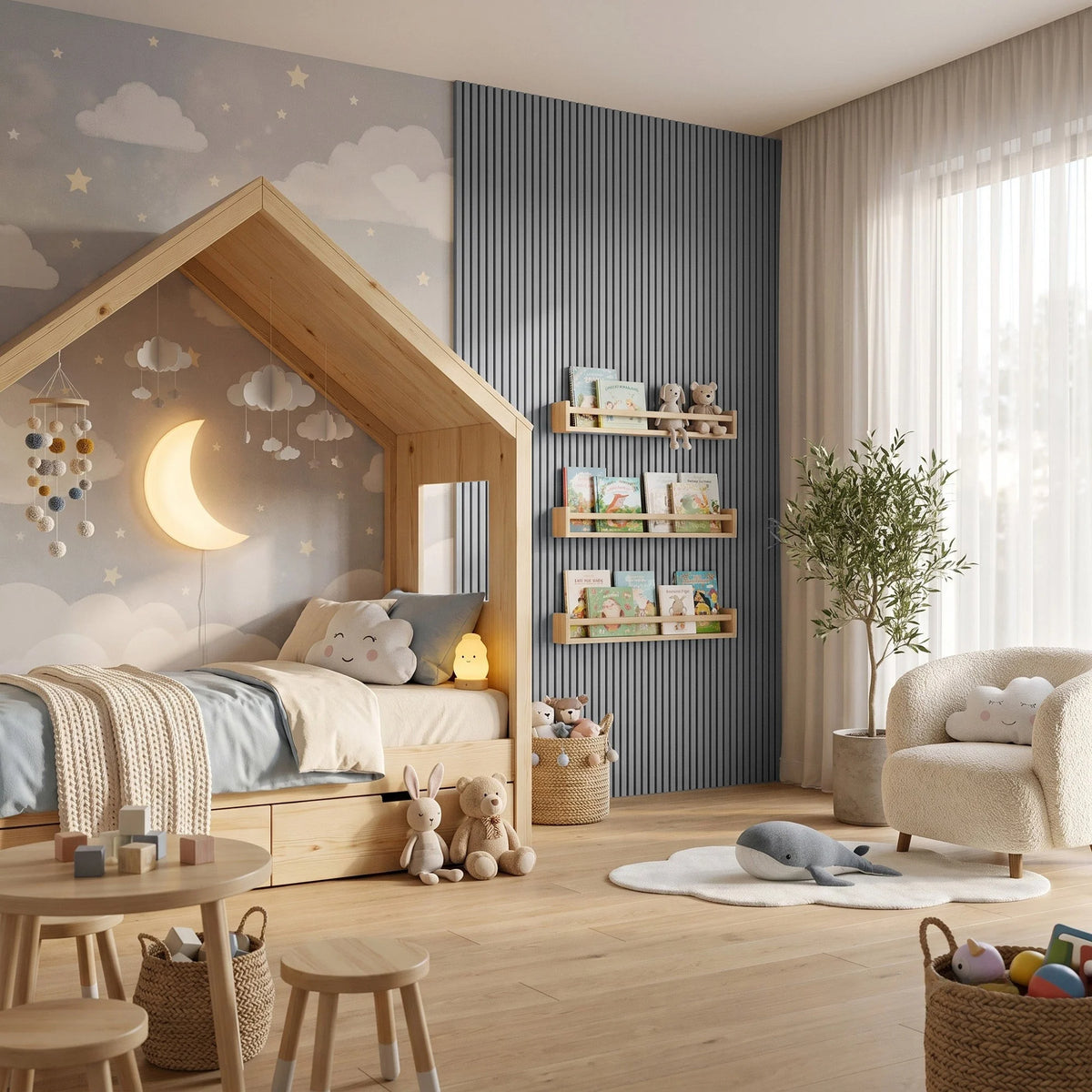 Torshavn - Standard Slat Colour Acoustic Wall Panels (Set of 2) | Aspin Collins
