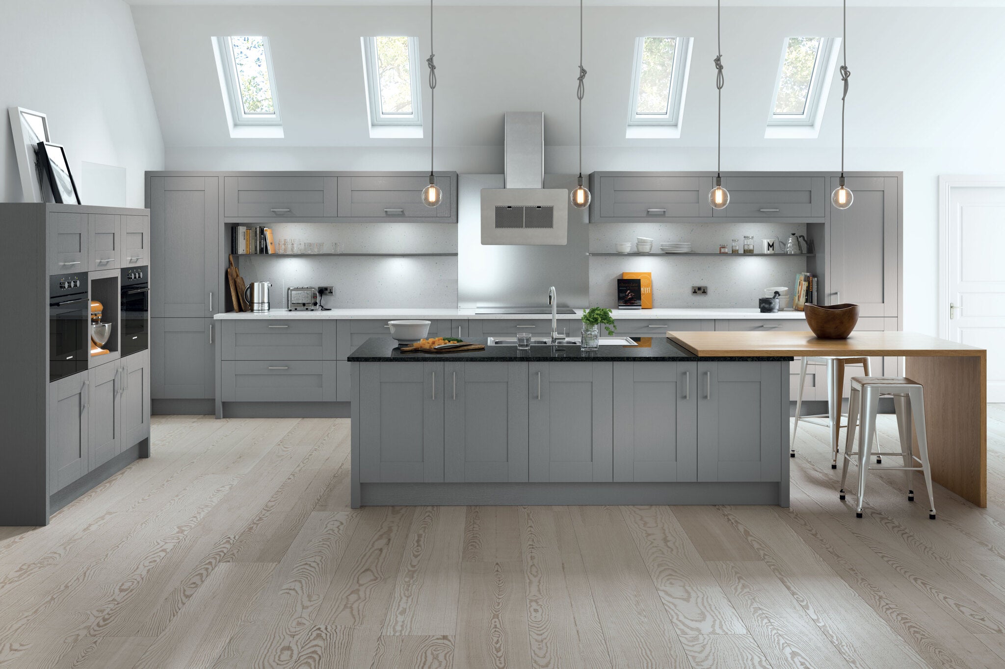 Shaker Kitchen Door - Cavallo Range - Dust Grey - Aspin Collins