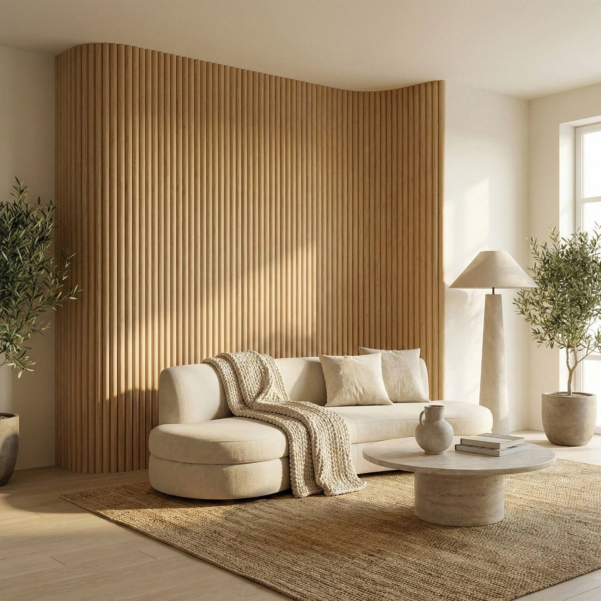 Sundvik - Flexible Fluted Wall Panels | Oak & Walnut (Set of 2) | Aspin Collins