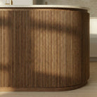 Lindby - Flexible Reeded Wall Panels | Oak & Walnut (Set of 2) | Aspin Collins