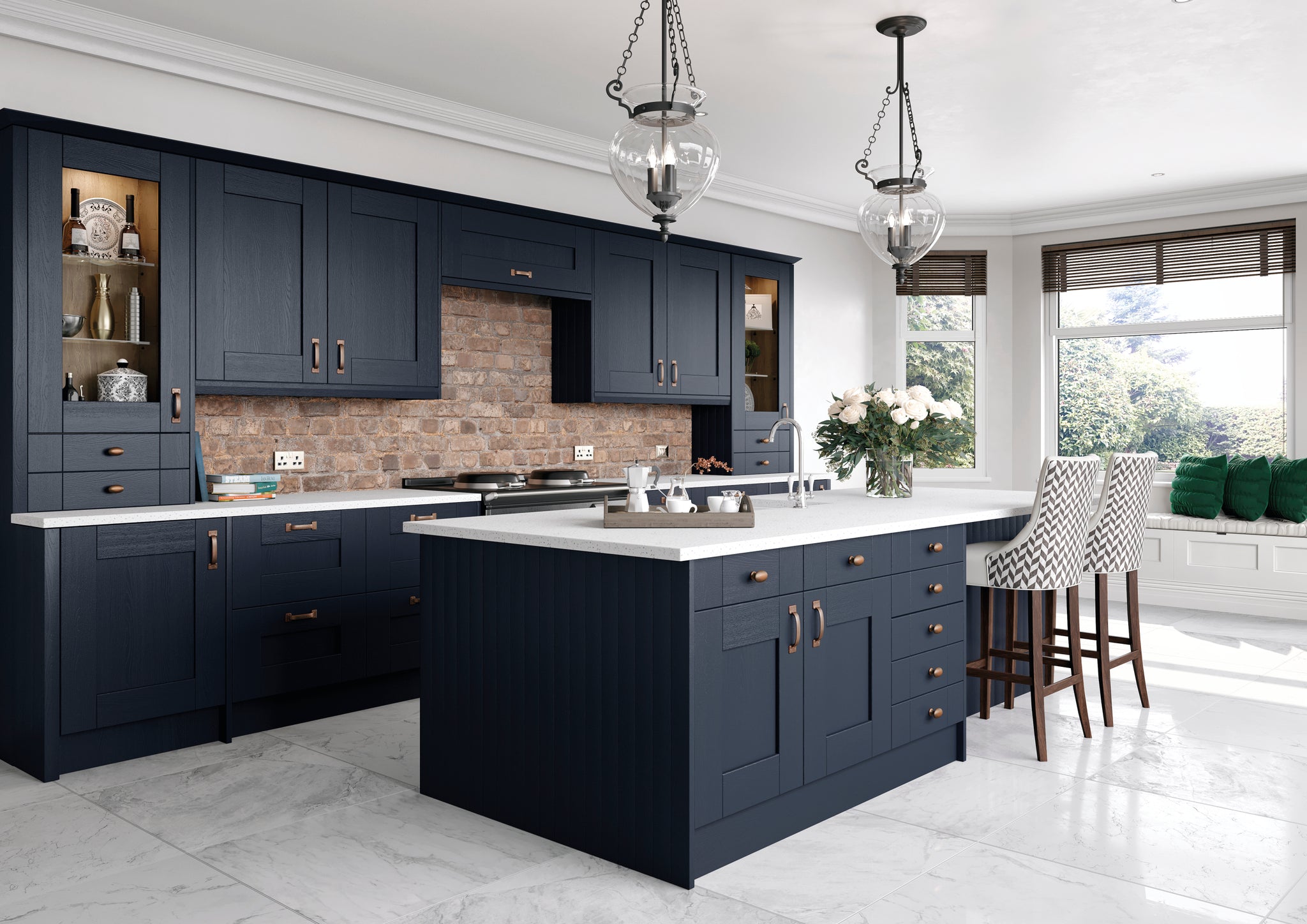 Indigo Shaker Door - Cavallo | Aspin Collins
