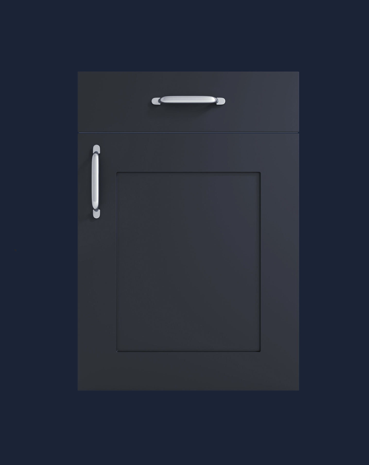Shaker Kitchen Door - Harrogate Range - Indigo - Aspin Collins