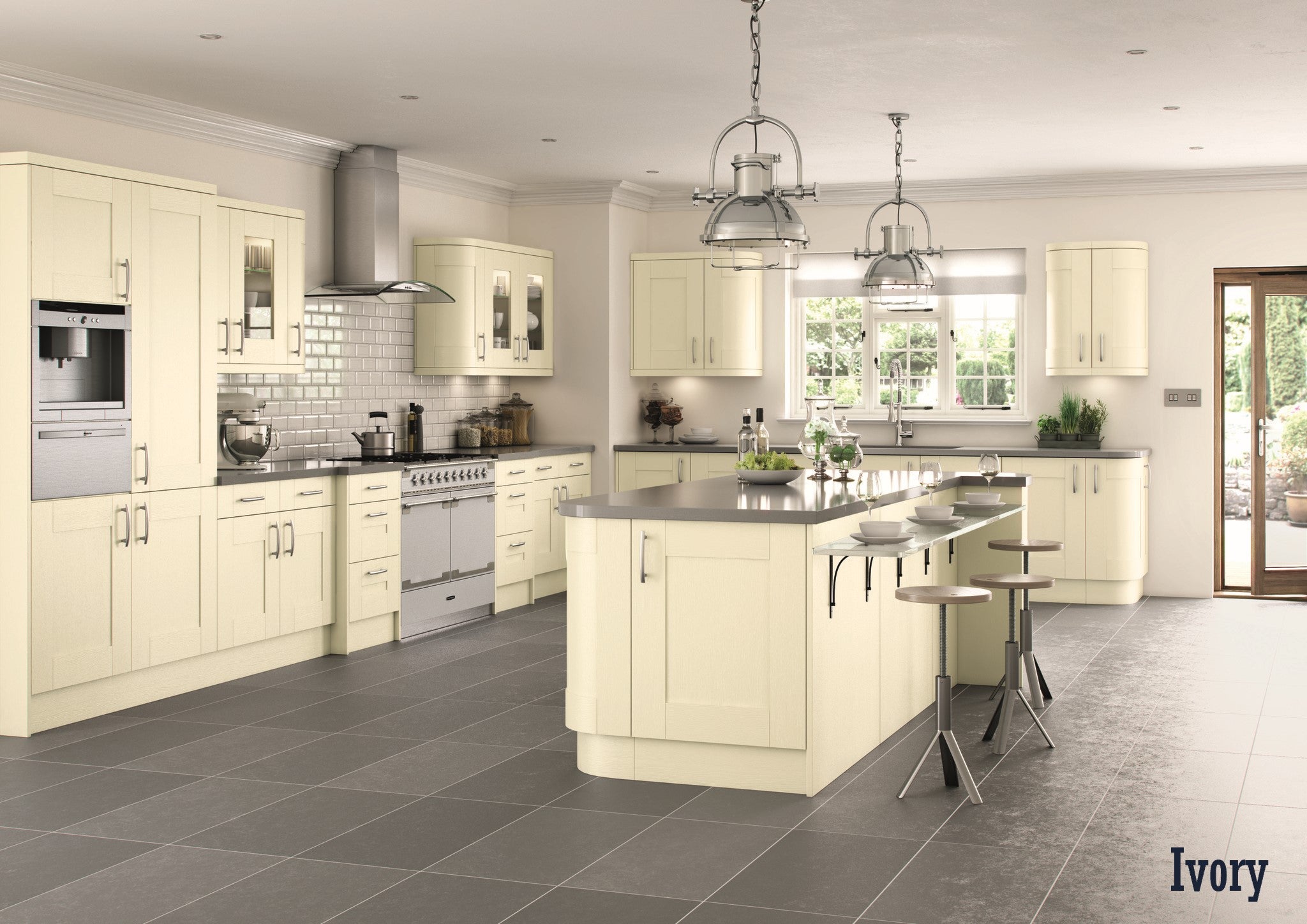Ivory Shaker Kitchen Door | Cavallo