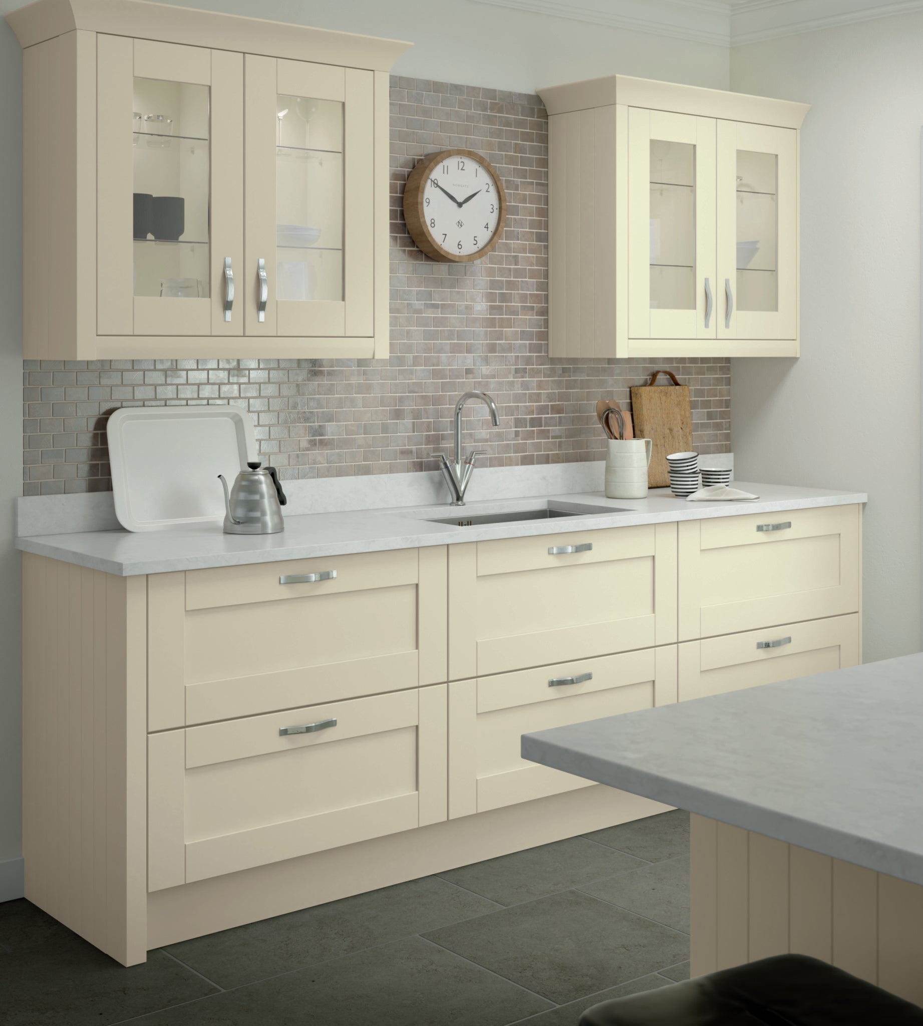 Wide Frame Solid Wood Finishing Components | Ivory | Aspin Collins