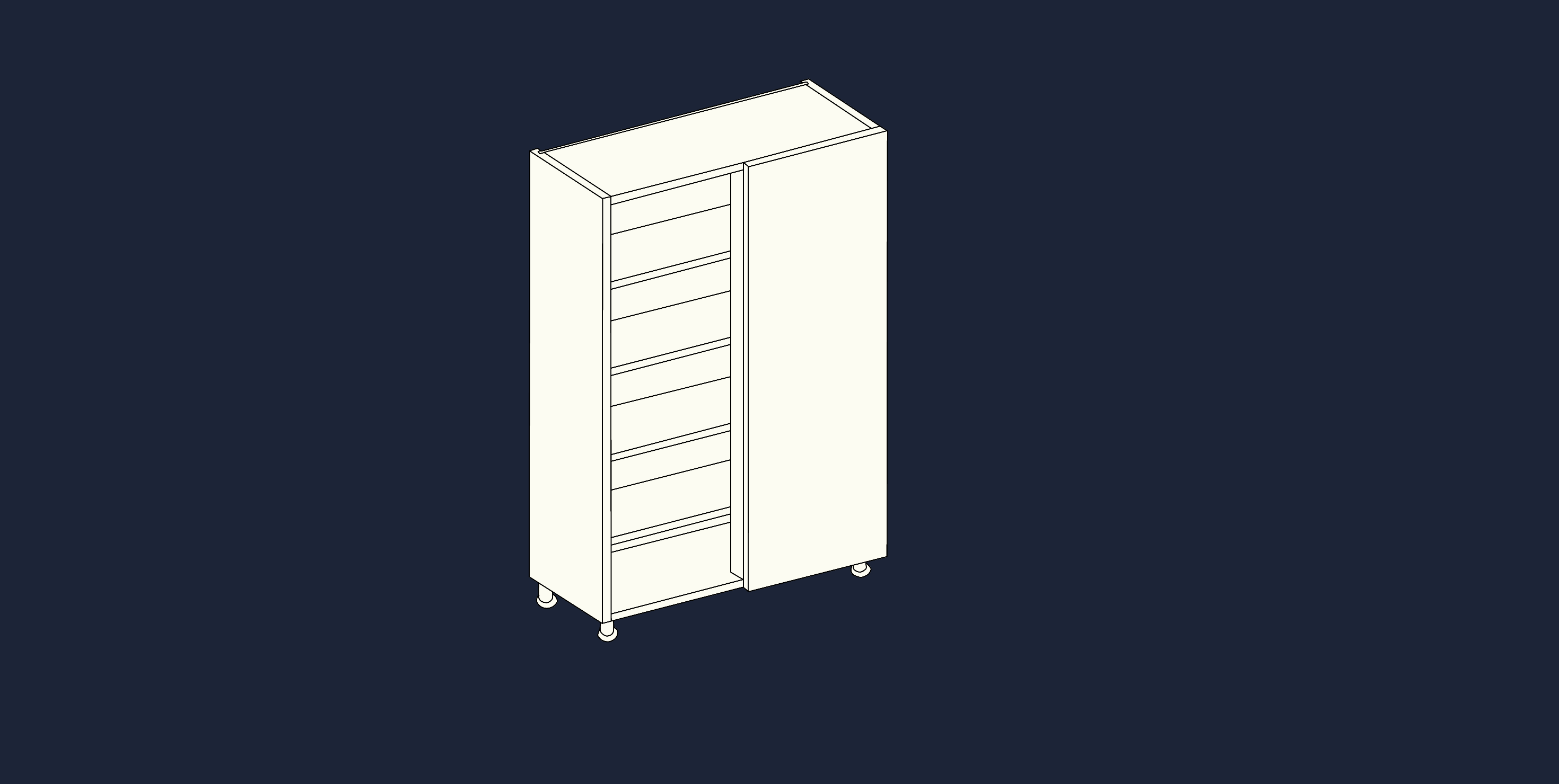 1000mm Larder Unit & Corner Larder Unit | 1970mm | Aspin Collins
