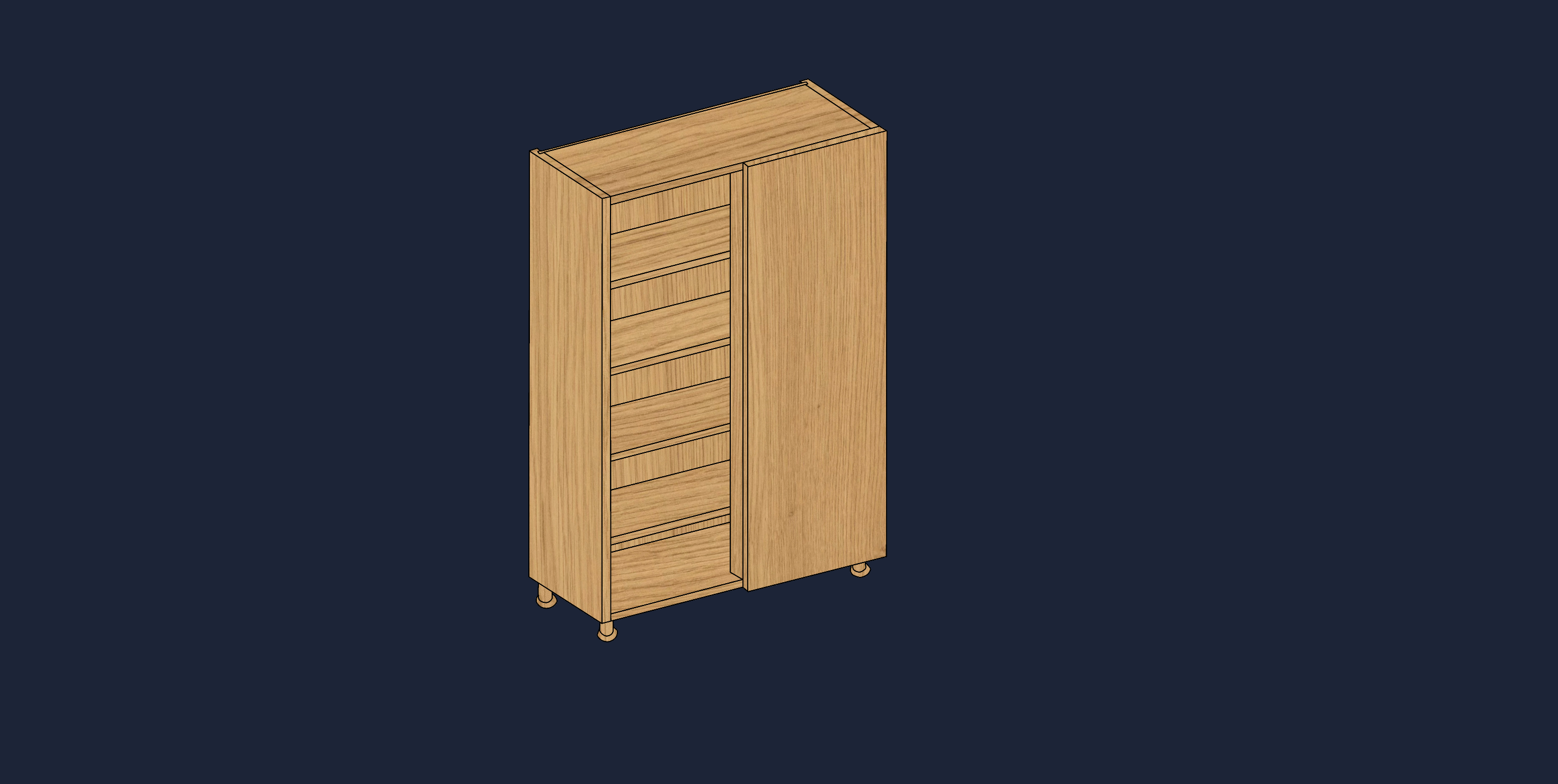 1000mm Larder Unit & Corner Larder Unit | 1970mm | Aspin Collins