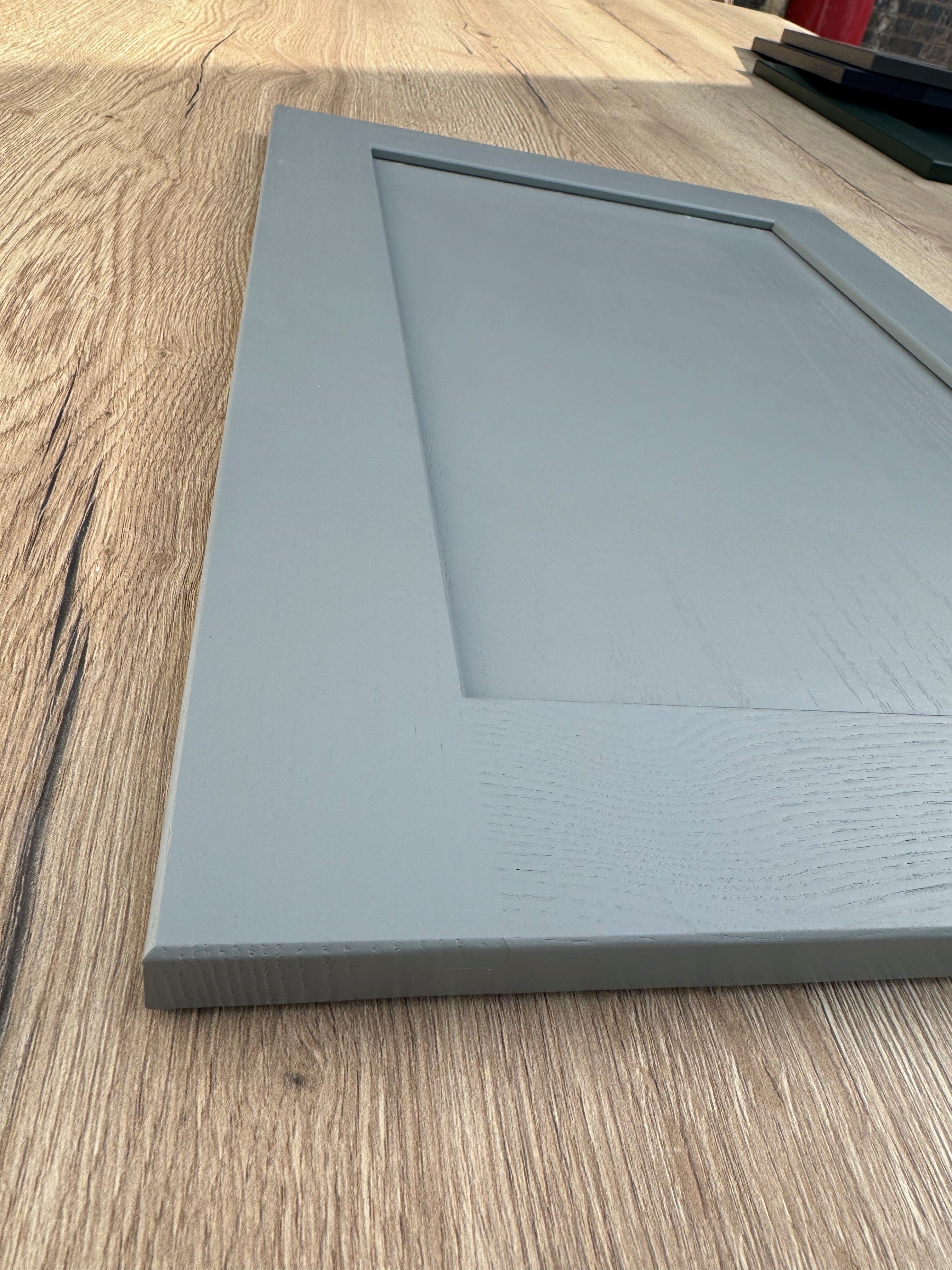 Mayfair Dust Grey Shaker Kitchen Doors | Solid Ash, Matt Painted Finish | Aspin Collins