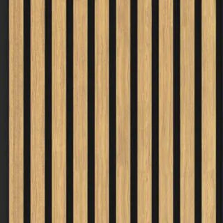 Slat Wall - Pre Routed Real Wood Veneer Slatted Wall Panel - Natural Oak - Aspin Collins