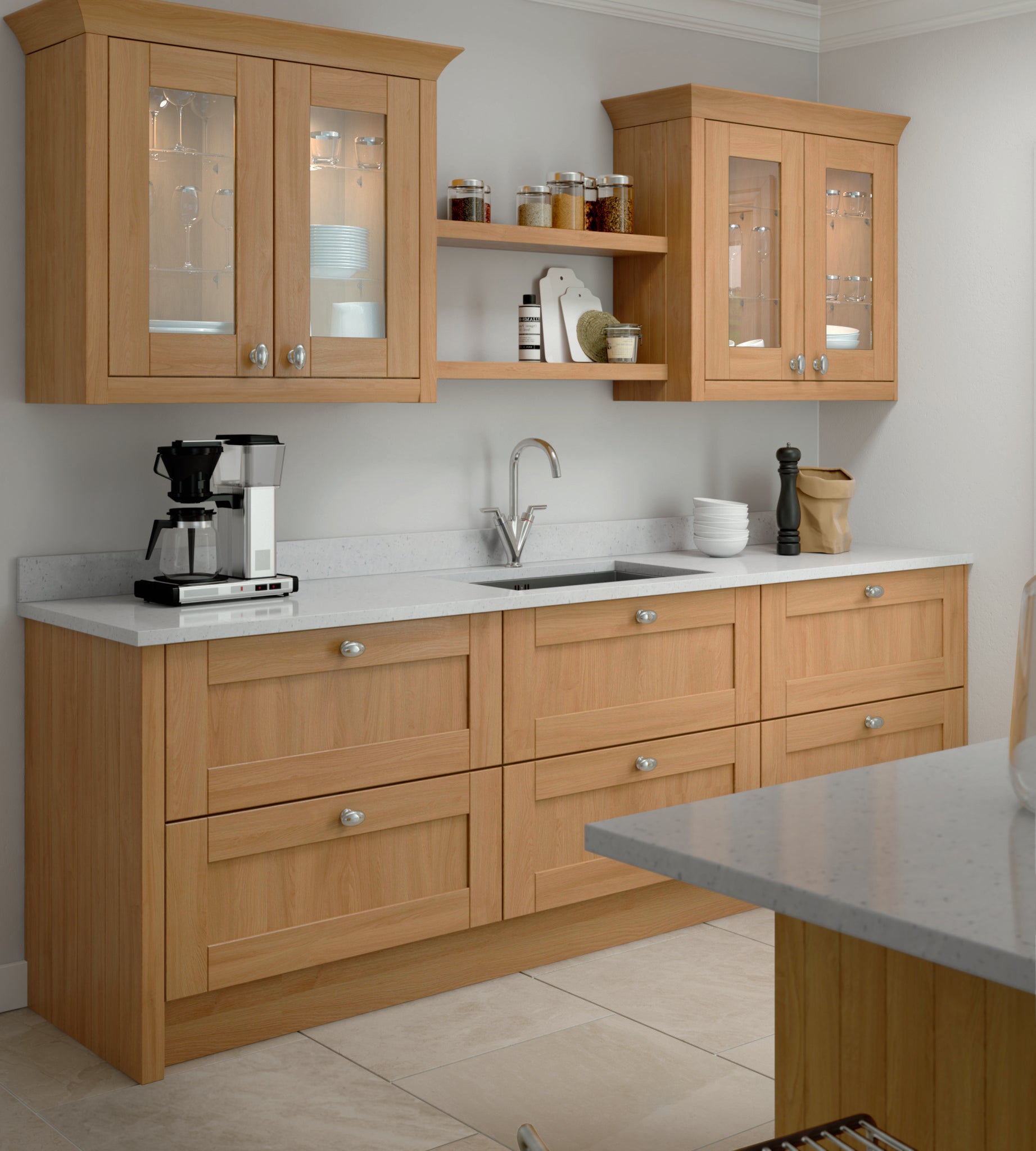Wide Frame Solid Wood Finishing Components | Oak | Aspin Collins