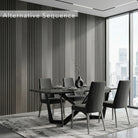 Aslund - Wide Random Rhythmic Slat Wall Panels (Set of 2) | Aspin Collins